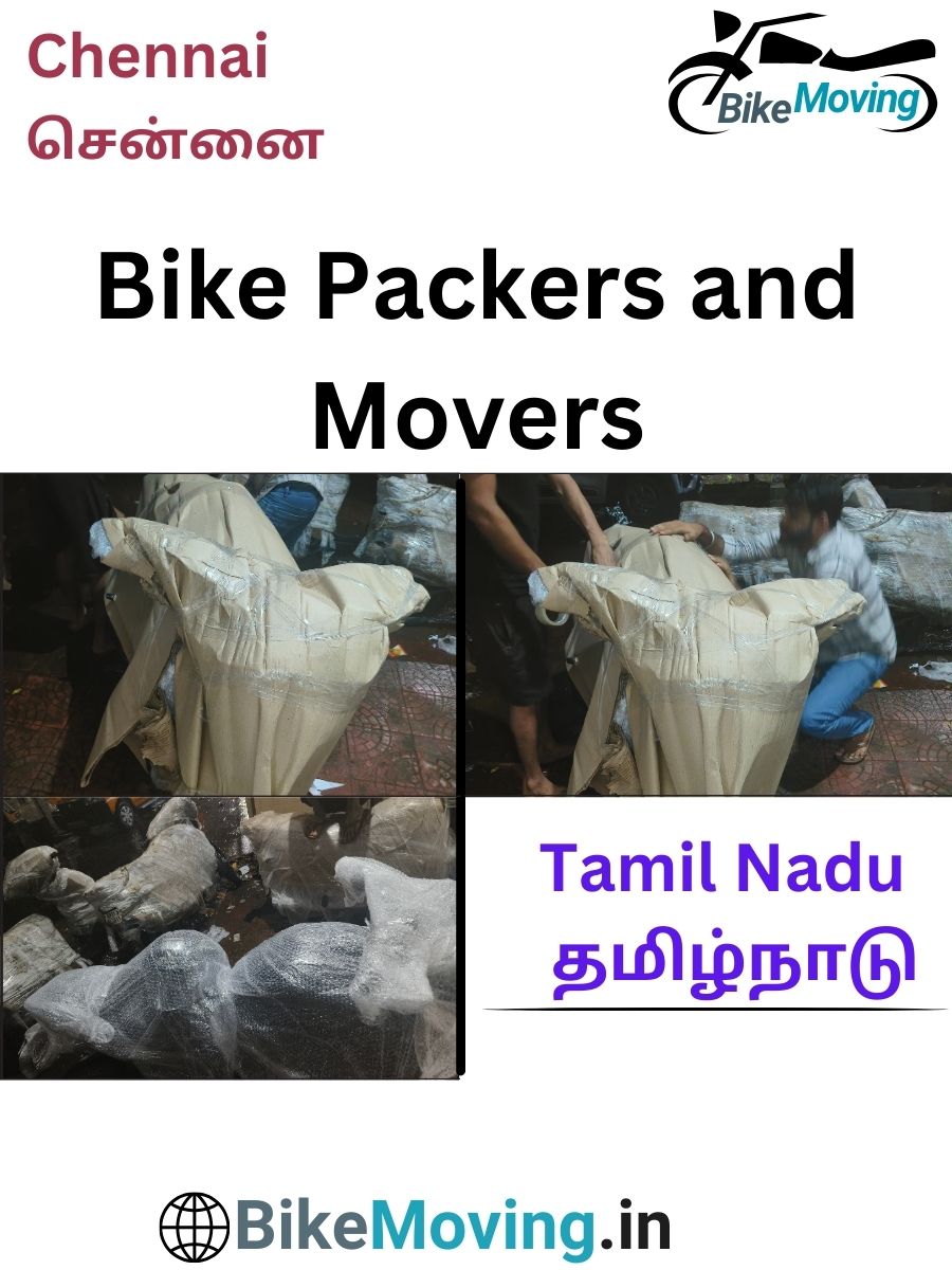 Packed bike ready for long-distance delivery